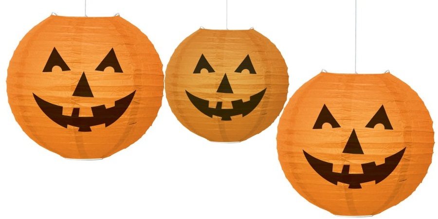 10″ Round Pumpkin Halloween Paper Lantern Just $1.59!