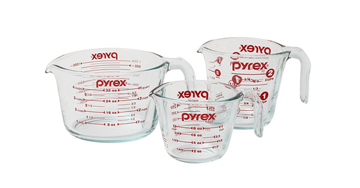 Pyrex 3-Piece Glass Measuring Cup Set – Just $14.99!