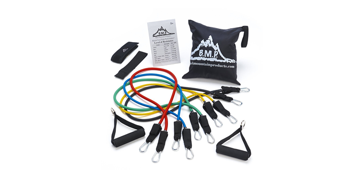 Black Mountain resistance band & stability ball bundle! Priced from $19.49!