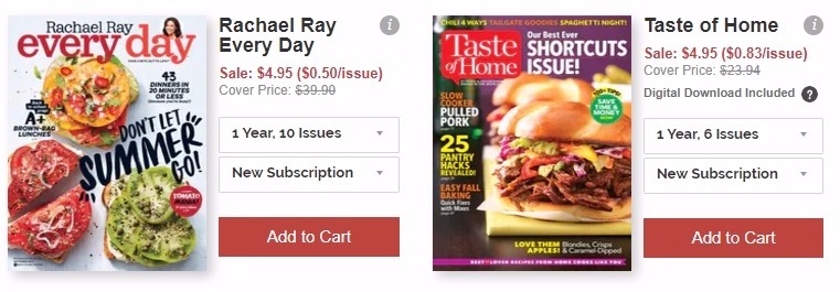 Subscriptions From $4.95 During the DiscountMags Big Fall Sale!