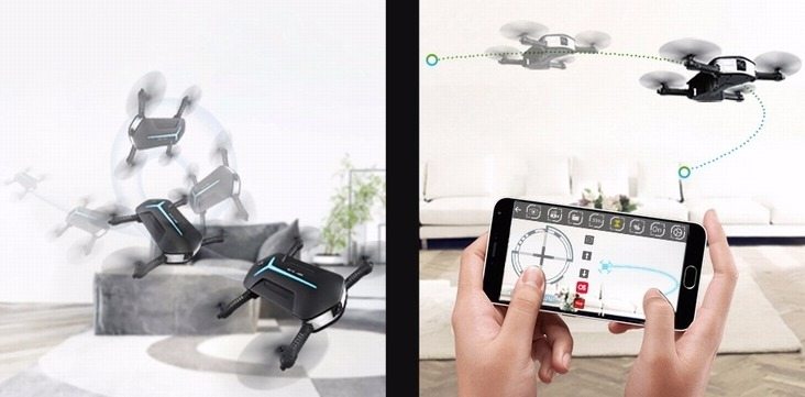 Mini Foldable WiFi RC Quadcopter Only $43.99!