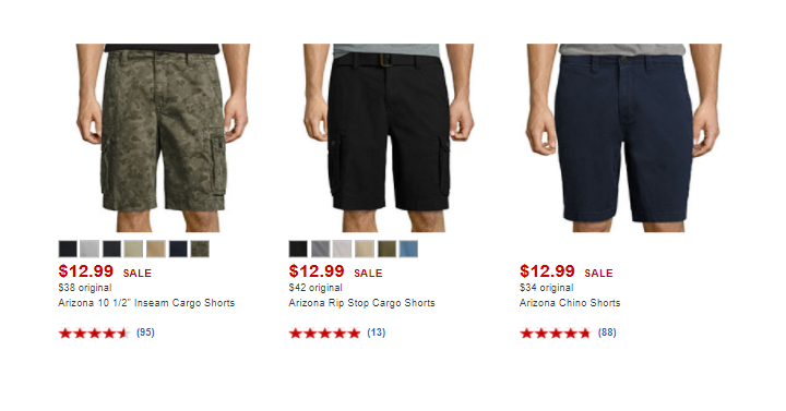 JCPenney: Men’s Arizona Shorts Only $7.99 Each!