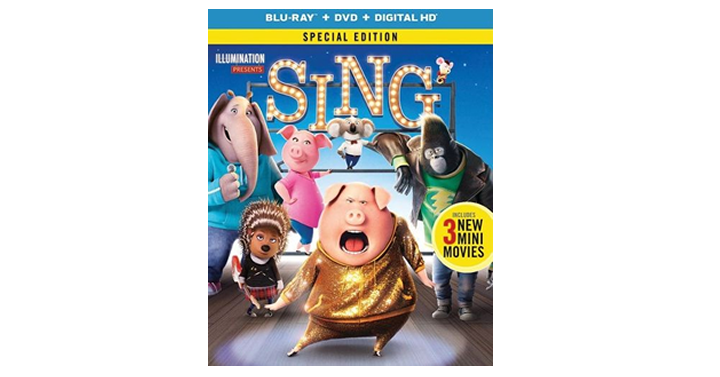 Sing Blu-ray/DVD – Includes Digital Copy – Just $9.99!