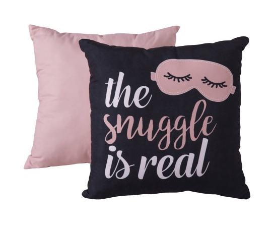 Mainstays 16″ X 16″ Decorative Pillow The Snuggle is Real 2-Pack – Only $8!