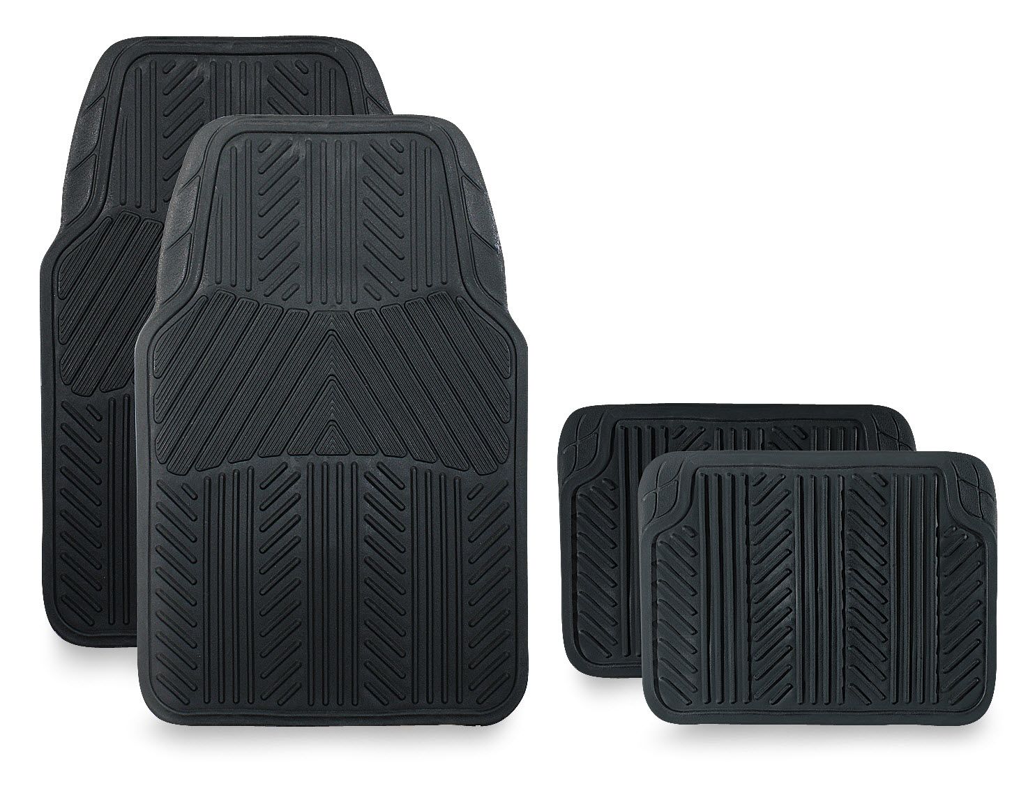 Pilot Automotive All Season 4 Piece Rubber Floor Mat Set Only $9.99!