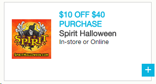 Spirit Halloween Save $10 Off $40 Purchase!