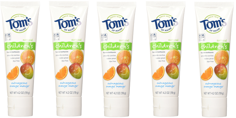 Tom’s of MaineOutrageous Orange-Mango Kids’ Toothpaste Only 3-Pack $5.26!