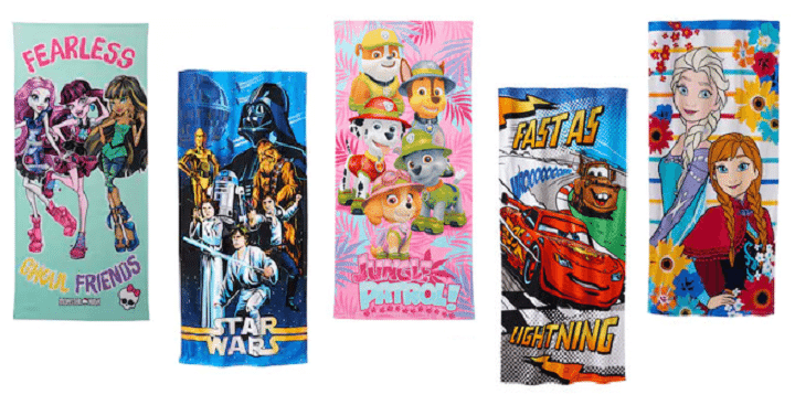 Kohl’s Cardholders: Kids Character Beach Towels Only $3.63 Shipped!