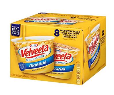 Velveeta Shells & Cheese Pasta, Original, Single Serve Microwave Cups, 8 Count – Only $5.59!
