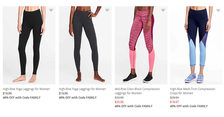 Women’s Workout Leggings Only $15 Shipped + $15 Gap eGift Card!