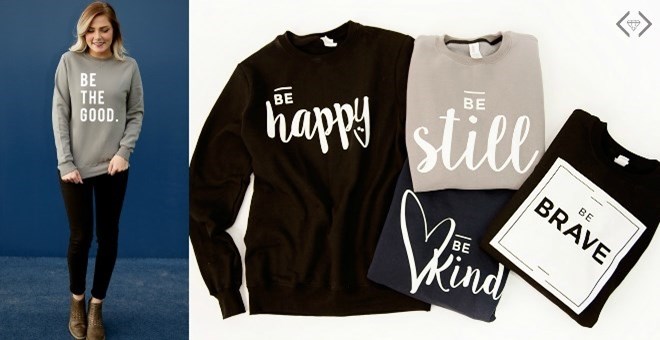 Inspirational “Be” Sweatshirts from Jane – Just $15.99!