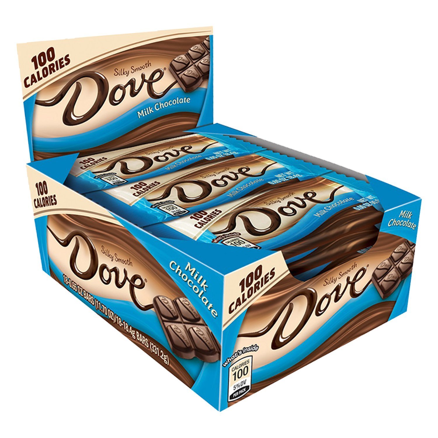 Dove 100 Calories Milk Chocolate Candy Bars (18 Count) Only $7.50!