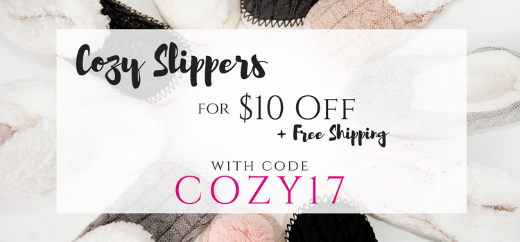 Fashion Friday at Cents of Style! Cozy Slippers – $10.00 Off! Free shipping!