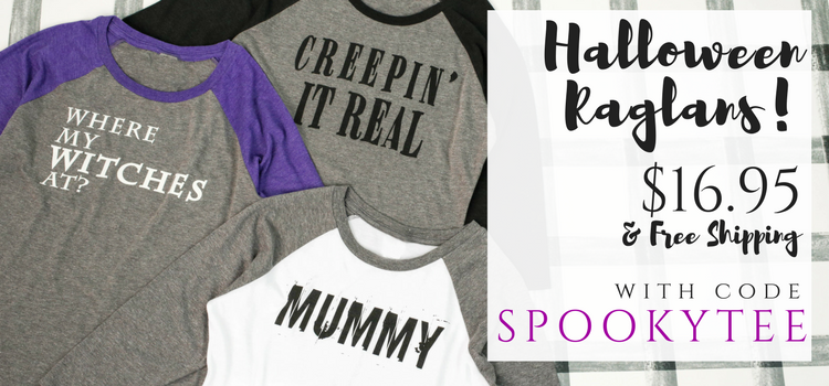 Halloween Raglans for just $16.95 from Cents of Style! Plus Free Shipping!
