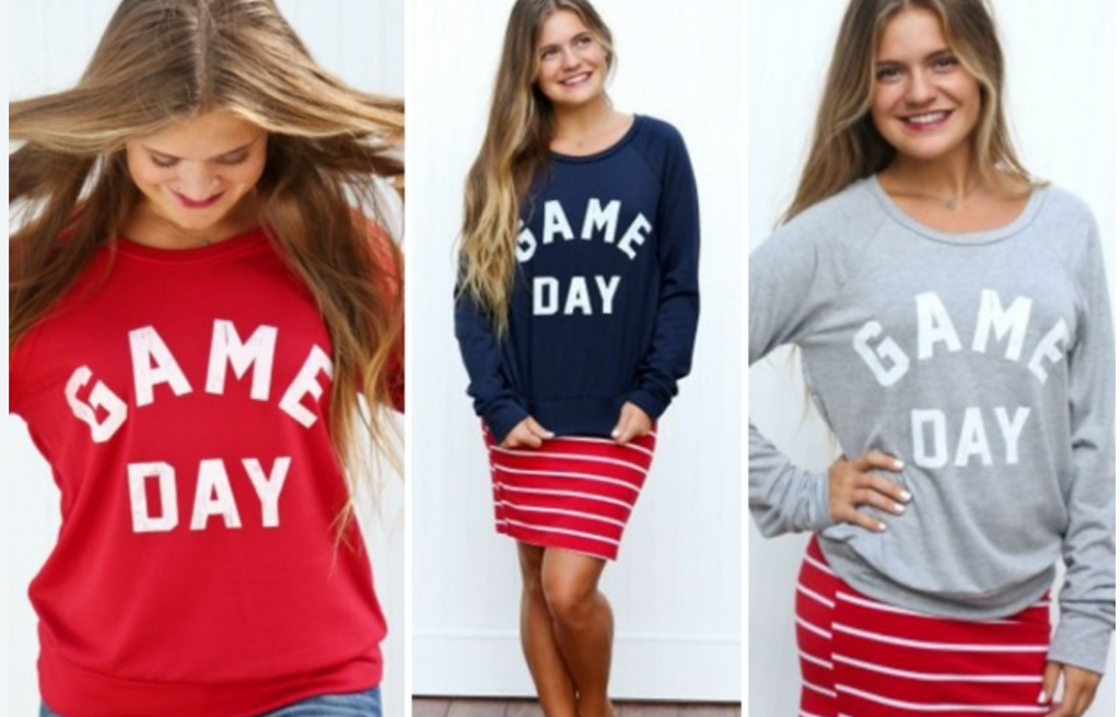 Game Day Sweater Clearance Just $9.99!