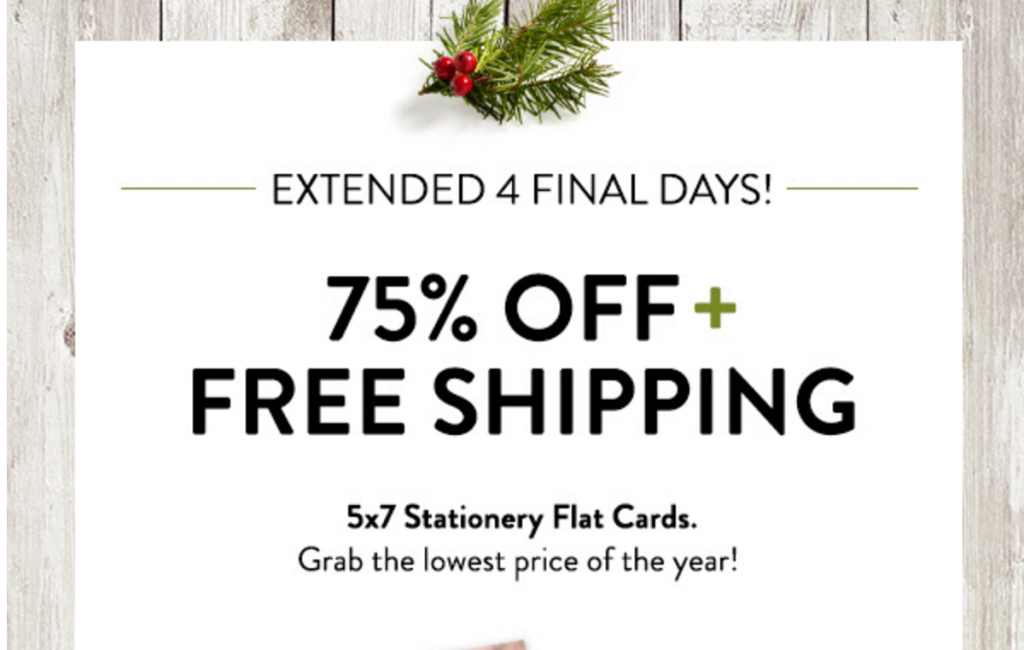 75% Off Holiday Cards At Snapfish!