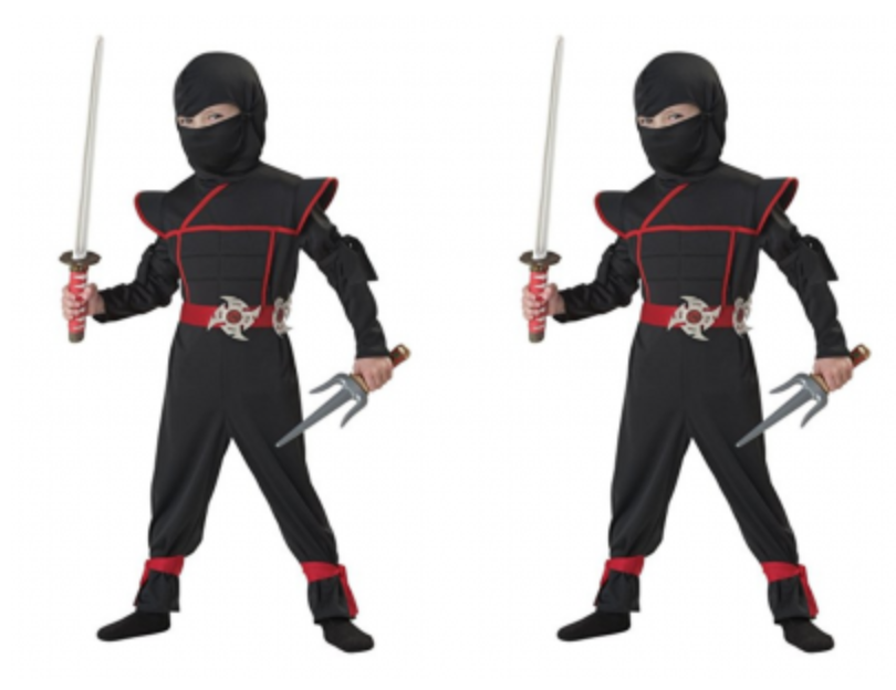 Stealth Ninja Toddler Costume Size 4-6 Just $16.80!