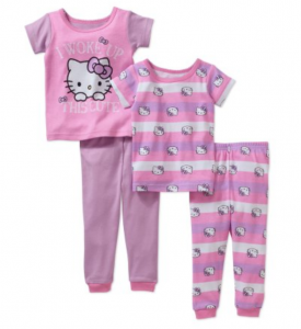 Hello Kitty Baby Girl’s Infant Cotton 4-Piece Set Just $7.50!