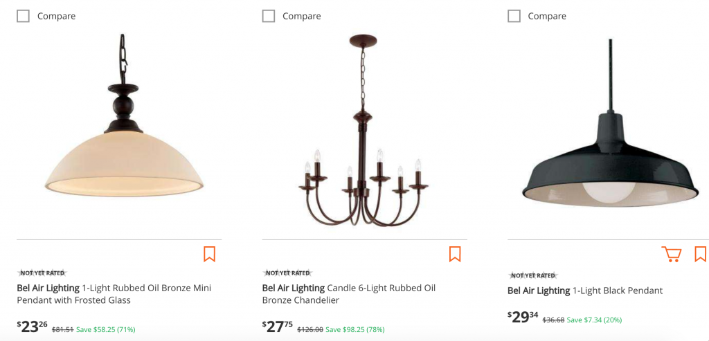 Save Up To 80% Off Bel Air Lighting At Home Depot!