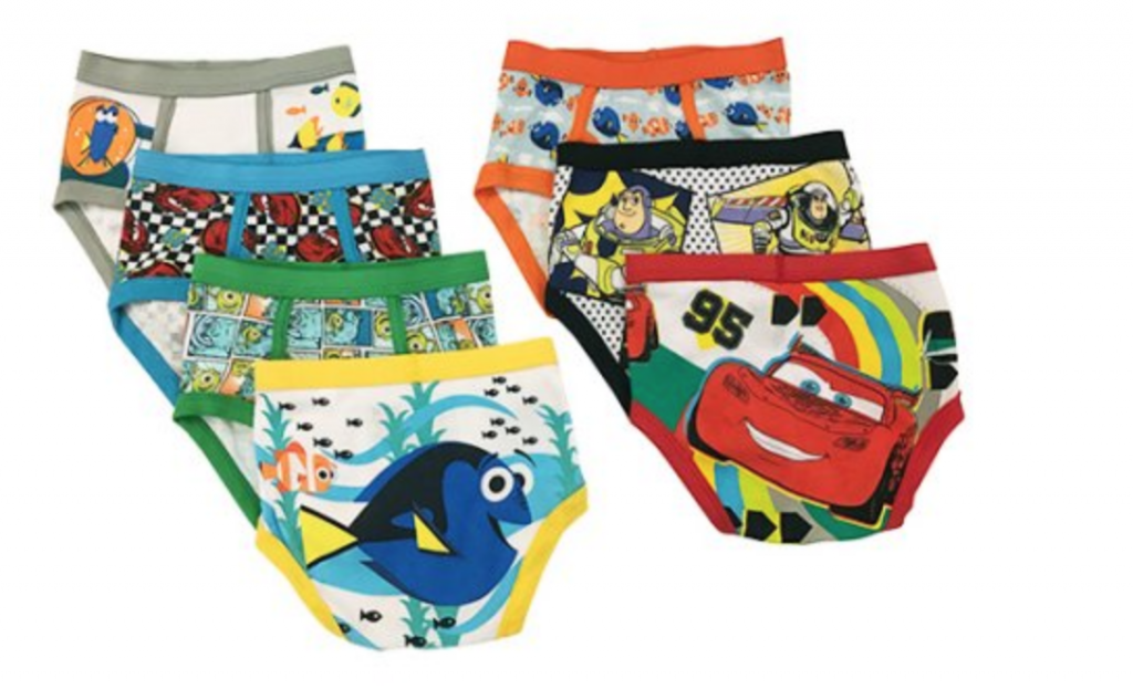 Disney Toddler Boy Pixar Favorite Characters 4T Underwear 7-Pack $8.50!