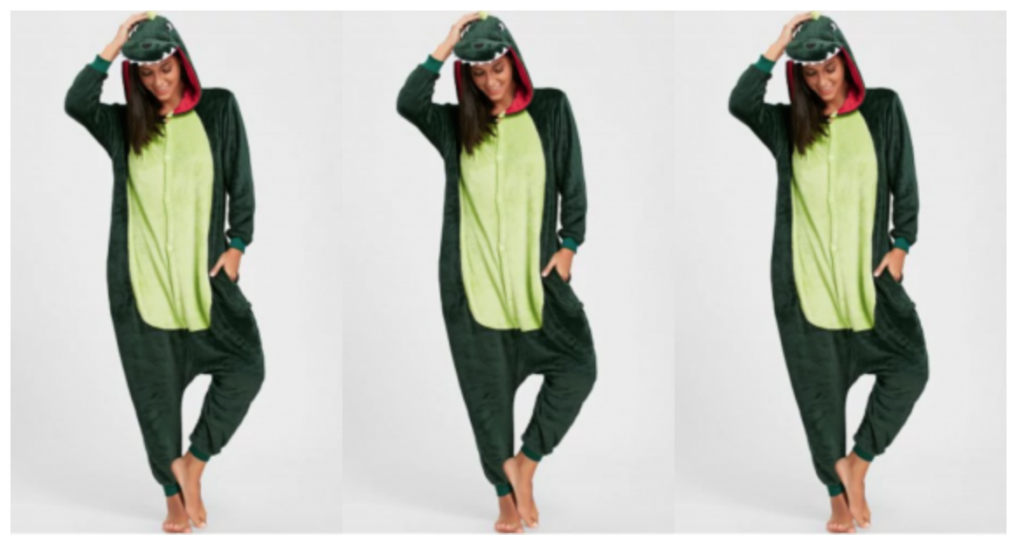 Dinosaur Animal Onesie Pajama Just $12.99 Shipped!