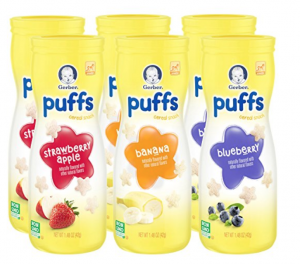 Gerber Graduates Puffs Cereal Snack Variety Pack 6-Count Just $8.97 Shipped!