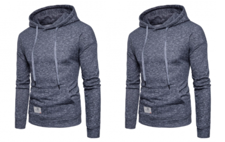 Knitted Drop Shoulder Drawstring Pullover Hoodie Just $17.50 Shipped!