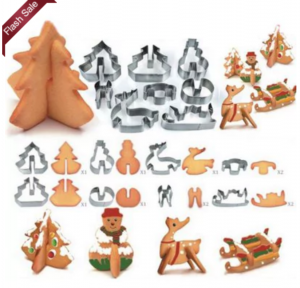 3D Christmas Cookie Cutter Mold Set Just $3.69 Shipped!