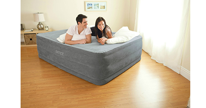 Intex Queen 22″ Raised Downy Airbed with Built-in Electric Pump – Just $36.99!