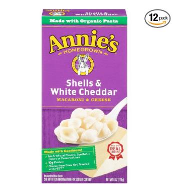 Annie’s Macaroni and Cheese, Shells & White Cheddar Mac and Cheese (Pack of 12) – Only $9.29!