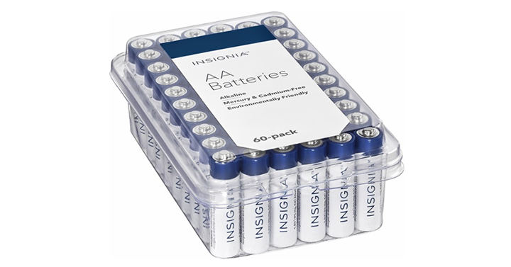 Insignia AA Batteries 60-Pack – Just $8.99!