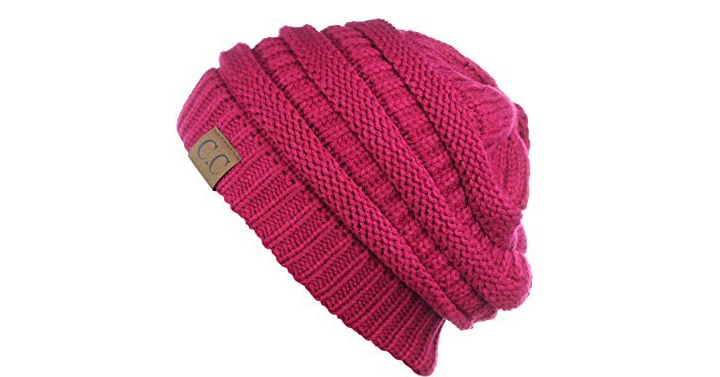 Chunky Soft Stretch Cable Knit CC Beanies – Prices start at $8.47!