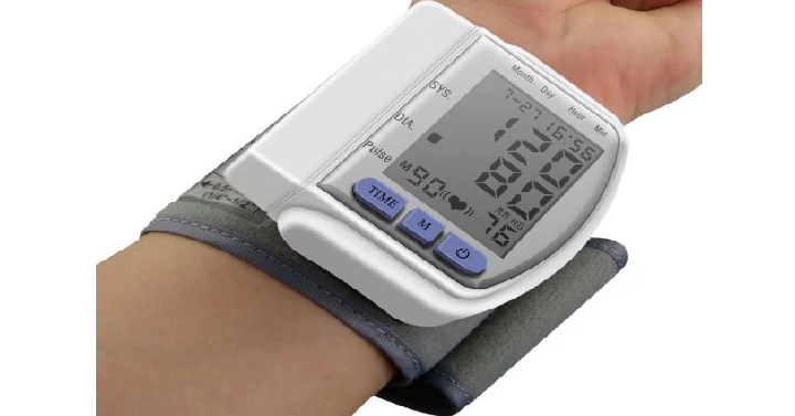 Automatic Wrist Blood Pressure Monitor Only $6.88 Shipped! (Reg. $24)