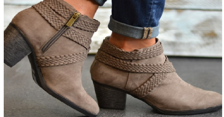 Crisscross Strap Booties Only $24.99! (Reg. $79.99) 5 Different Colors to Choose From!