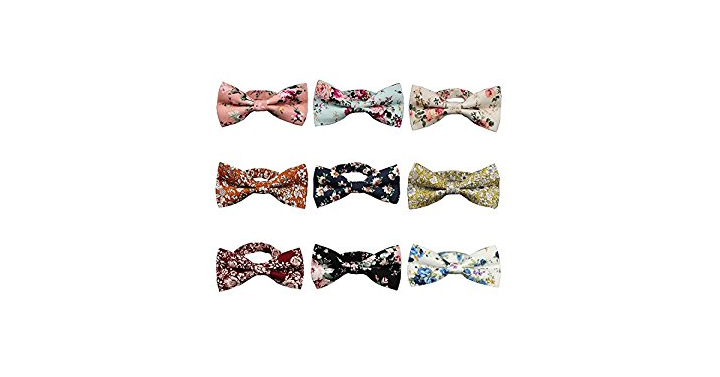 Floral Bow Ties 9 Pack – Just $17.99! Hot Price!