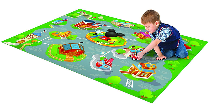 Mickey Mouse Jumbo Mega Mat with Vehicle Only $15.98!