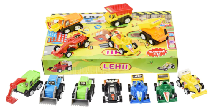 Mini Construction Vehicle and Racing Car Set (12 Cars) Only $5.79 Shipped!