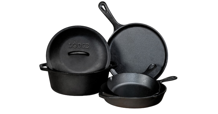 Kohl’s 30% Off! Earn Kohl’s Cash! Spend Kohl’s Cash! Stack Codes! FREE Shipping! Lodge 5-pc. Pre-Seasoned Cast-Iron Cookware Set – Just $62.99! Plus earn $10 in Kohl’s Cash!
