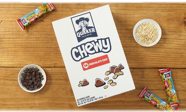 Quaker Chewy Granola Bars, Chocolate Chip, 0.84 Ounce Bars, 58 Count – Only $10.20!