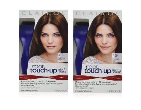 Clairol Nice ‘n Easy Root Touch-Up 4G Matches Dark Golden Brown Shades 1 Kit, (Pack of 2) – Only $1.89!