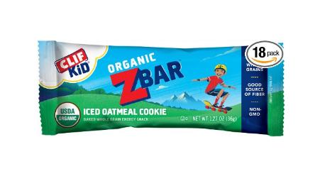 CLIF KID ZBAR Organic Energy Bar Iced Oatmeal Cookie (18 Count) – Only $11.37!