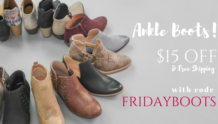Fashion Friday at Cents of Style! Ankle Boots – $15.00 Off! Free shipping!