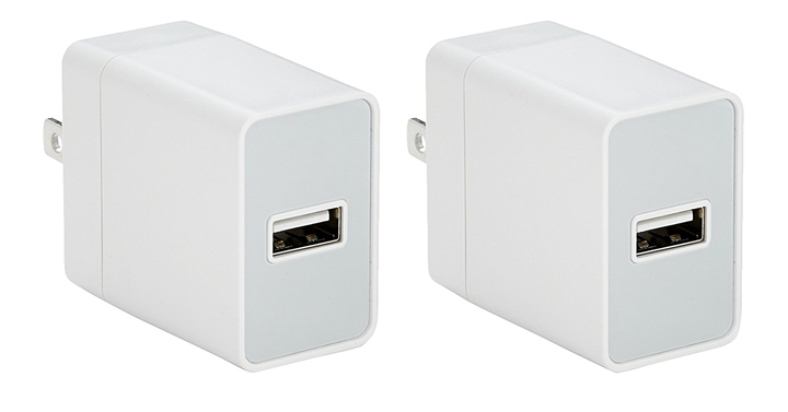 AmazonBasics USB Wall Charger 2.4 Amp 2 Pack – Just $11.99!
