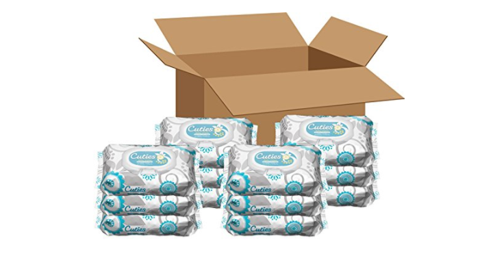 Cuties Baby Wipes (Soft Pack, Unscented, 72-Count), Pack of 12 Only $11.09 Shipped! That’s Only $0.01 Each!