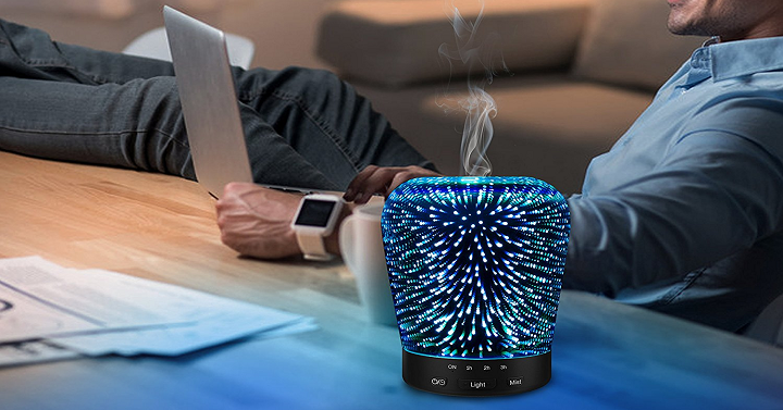 Aromatherapy Oil Diffuser 24 Color Changing Starburst Only $29.99!