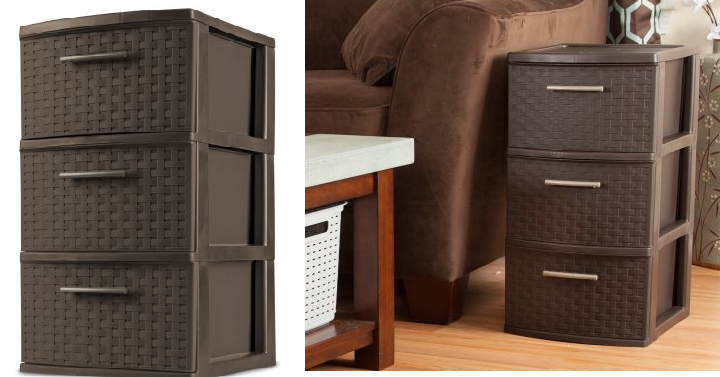 Sterilite 3-Drawer Weave Cart (2 Pack) Only $16! (Reg. $23) That’s Only $8 Each!