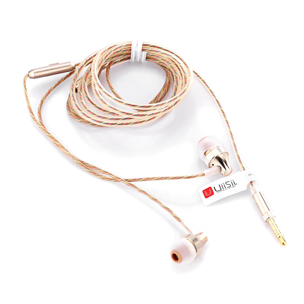 In-ear Wired Stereo Bass Earphones (Golden) Only $5.59 Shipped!