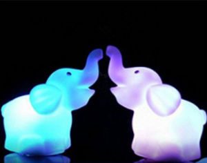 Cute Elephant LED Night Light with Battery $1.95 Shipped!