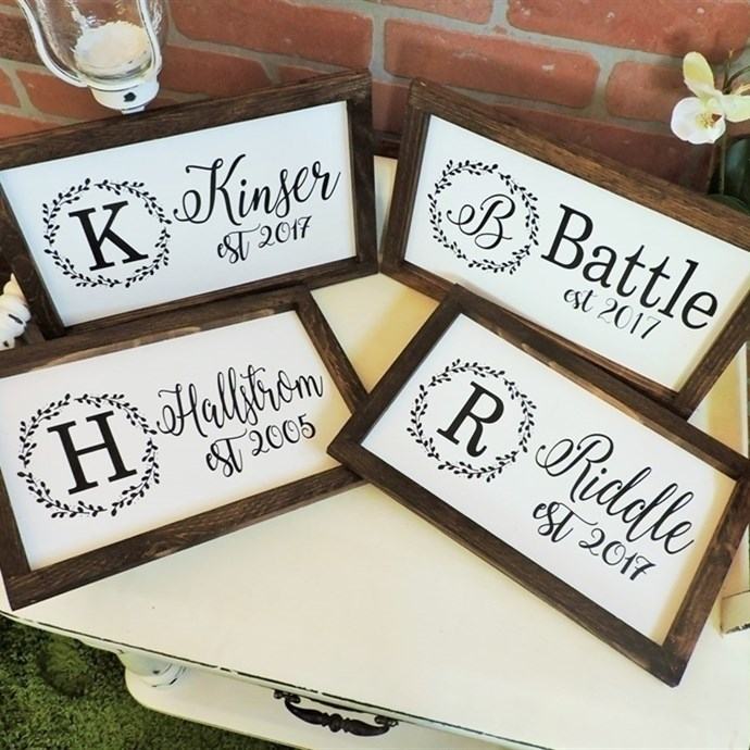 Jane: Framed & Hand-Painted Rustic Sign Only $14.99!