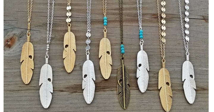 Bohemian Feather Necklace from Jane – Just $5.99!